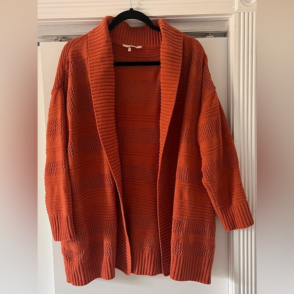 Terra & Sky Women's Rust Cardigan - Picture 1 of 4